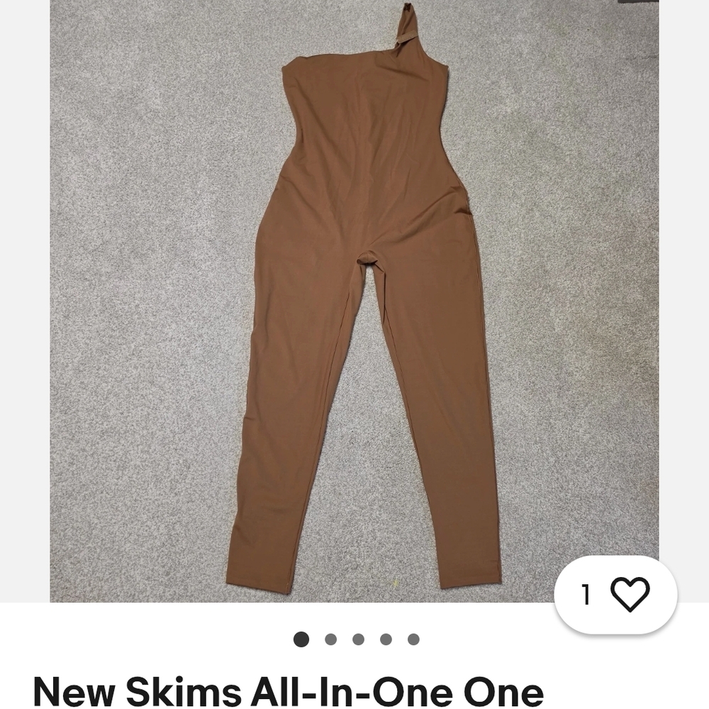 Skims One-Shoulder All-In-One Jumpsuit